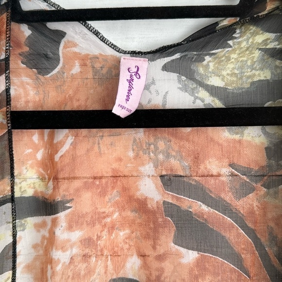 Sunflower Mutiple Color Pattered Long Cardigan | ONE SIZE - Picture 5 of 6